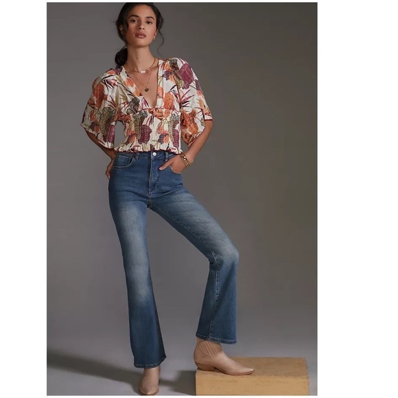 Anthropologie Pilcro the Icon Flare Jeans Size 23 Tall Medium Blue Denim Anthro - Picture 3 of 3